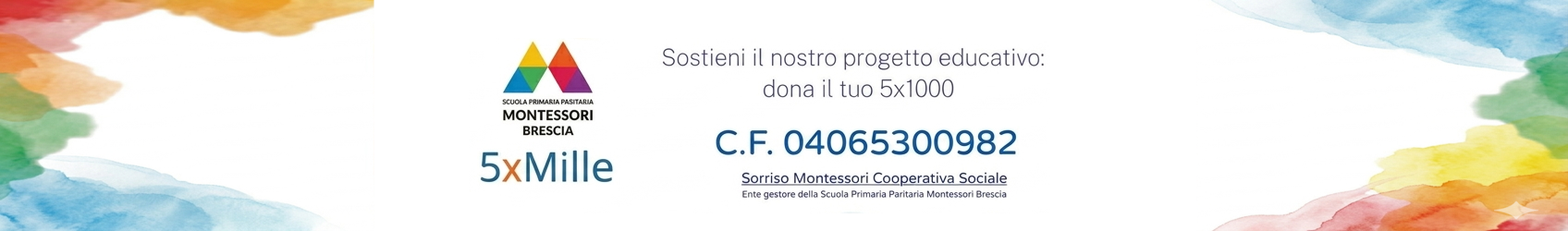 Dona il tuo 5x1000 — Scuola Montessori Brescia