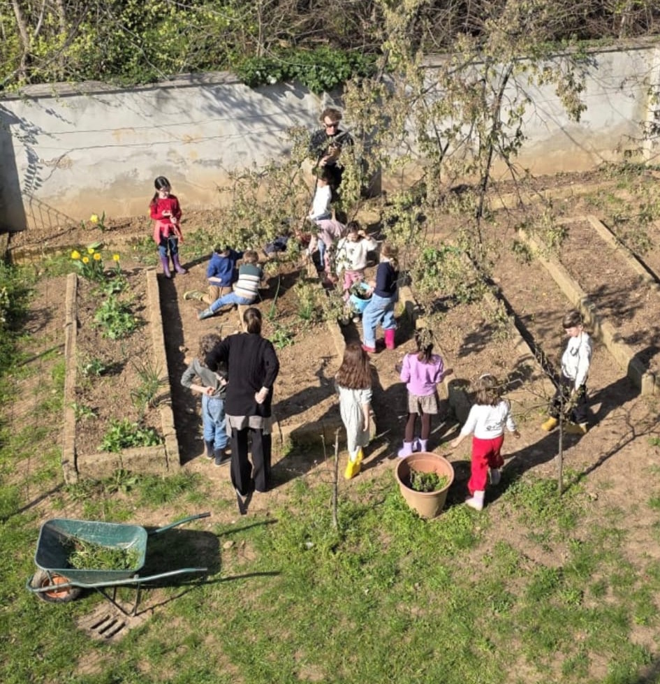 L'orto scolastico in primavera