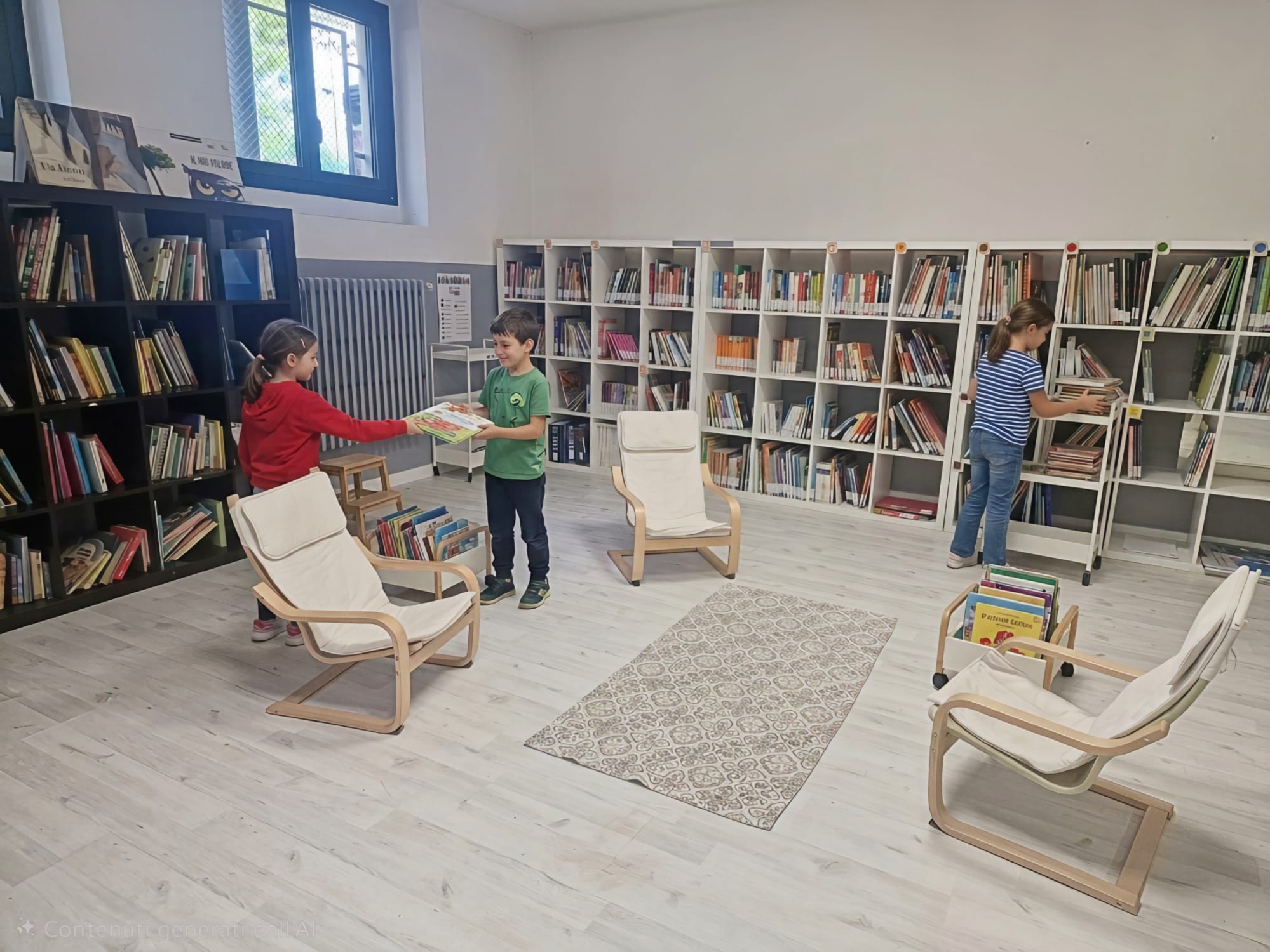 La biblioteca della scuola Montessori Brescia